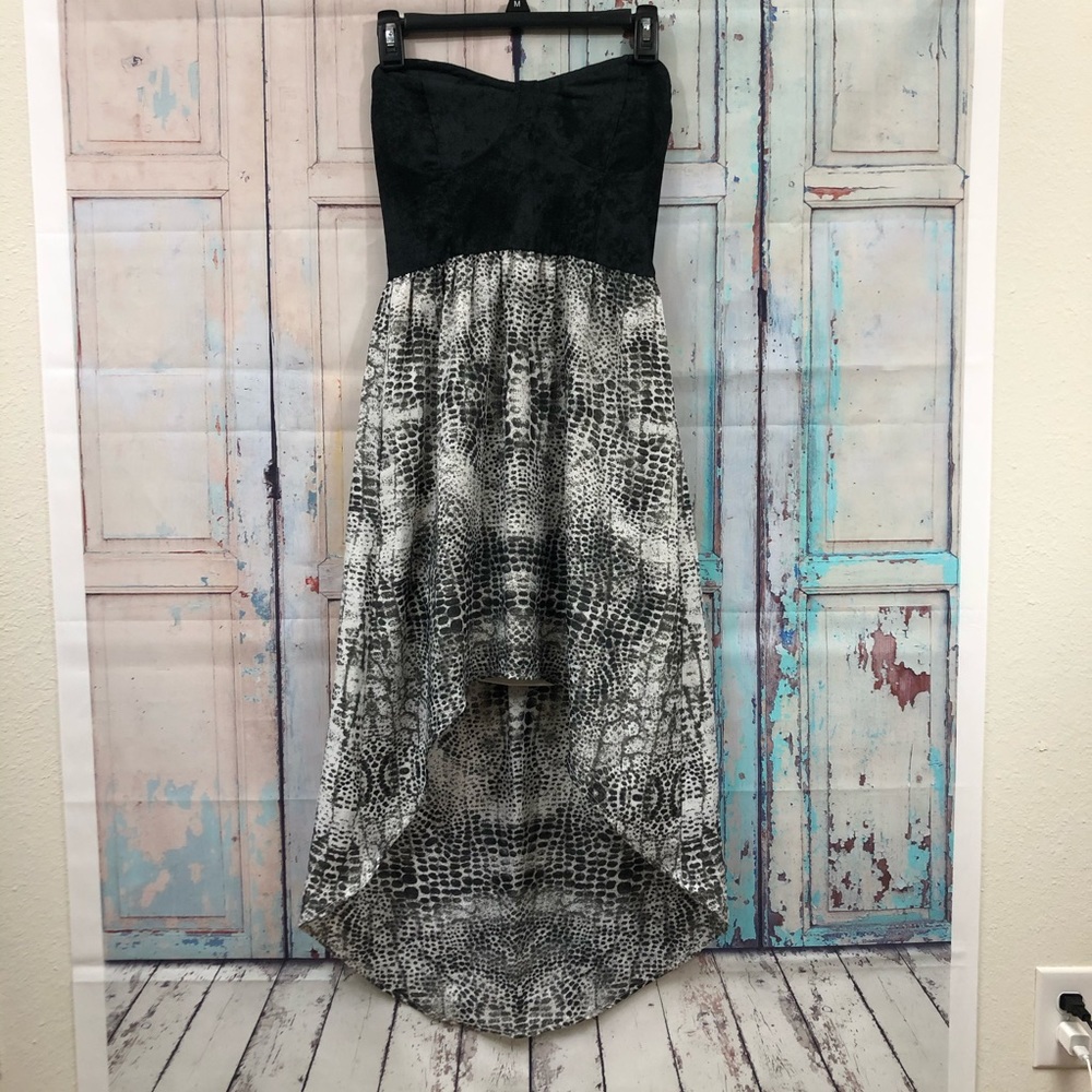 High/Low Strapless Dress